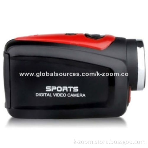 Sports Camera with HD 1,280x720P, Monochrome Digital Display